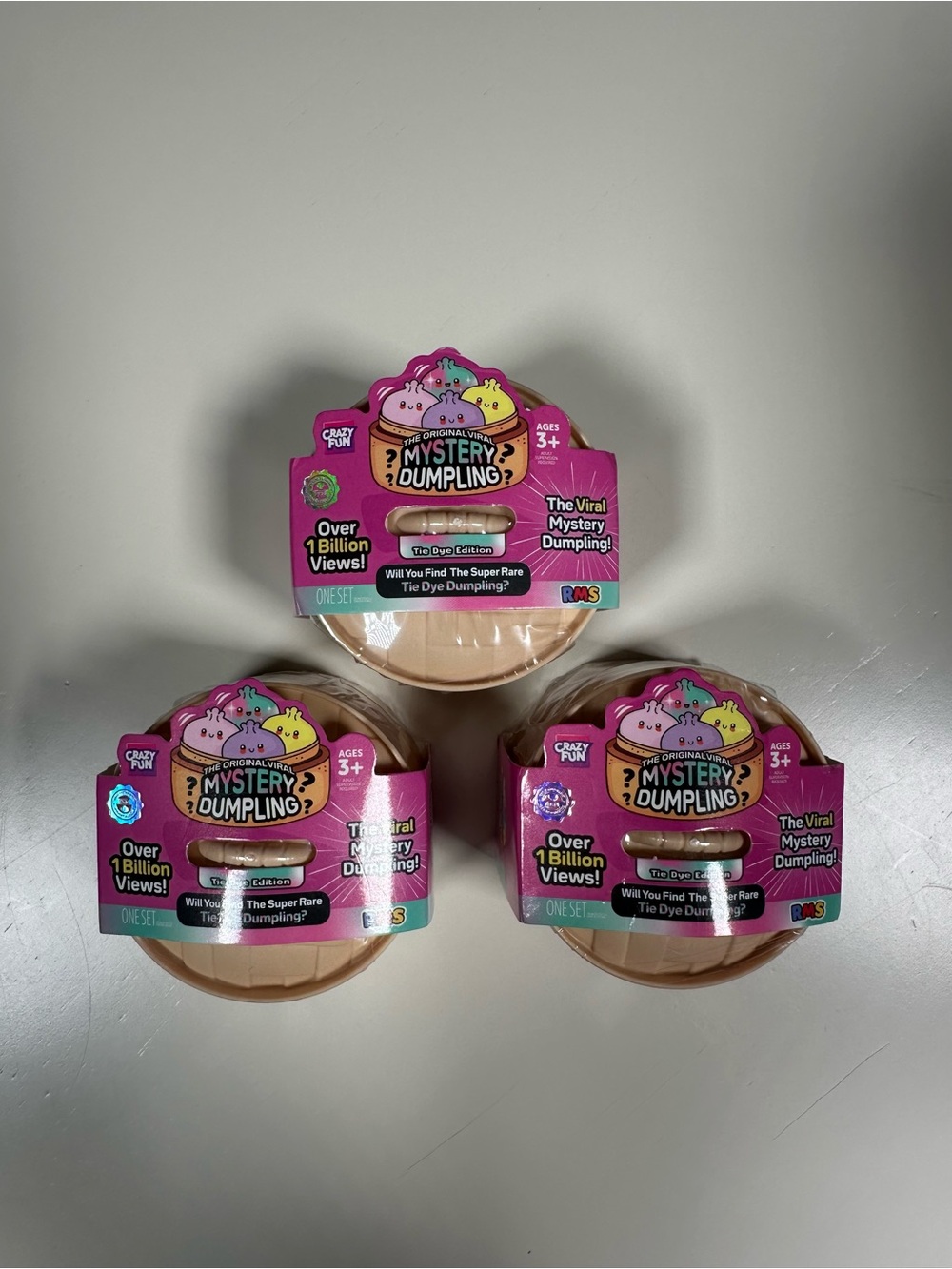 🌈🥟 RMS MINI MYSTERY DUMPLINGS, TIE DYE EDITION! BUNDLE OF 3! 🥟🌈